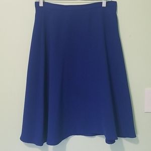 Royal Blue A-line Knee length skirt